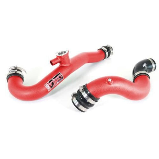Injen - Injen 15 - 19 Ford Mustang 2.3L EcoBoost Aluminum Intercooler Piping Kit - Wrinkle Red - Demon Performance