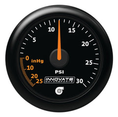 Innovate Motorsports - Innovate MTX Analog 30 PSI Vacuum/Boost Gauge Kit - Black Faceplate - Demon Performance