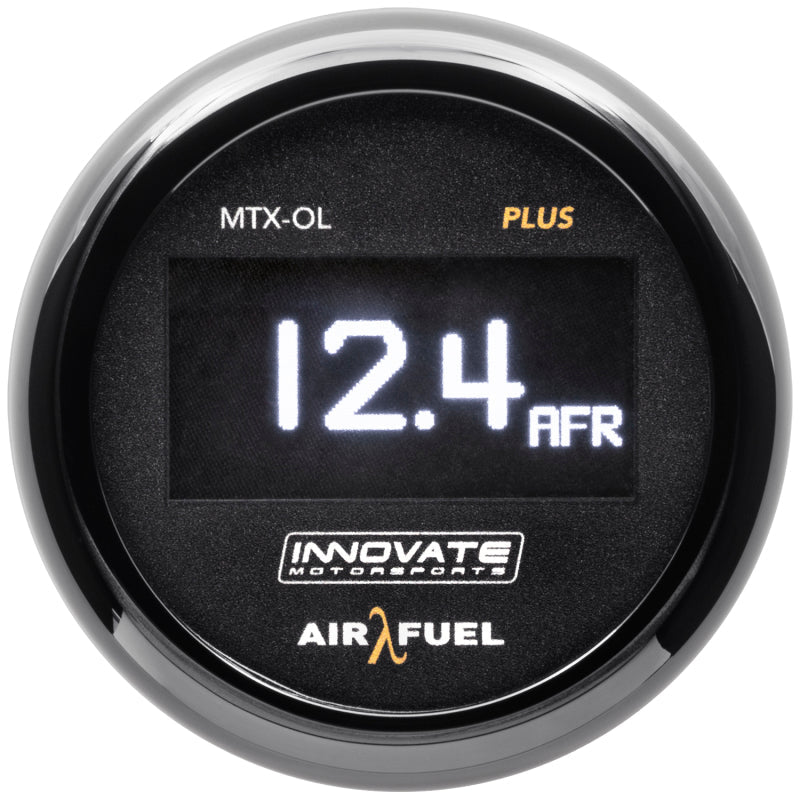 Innovate Motorsports - Innovate MTX - OL PLUS Wideband Digital Air/Fuel Ratio OLED Gauge Kit 3ft w/O2 Sensor - Demon Performance