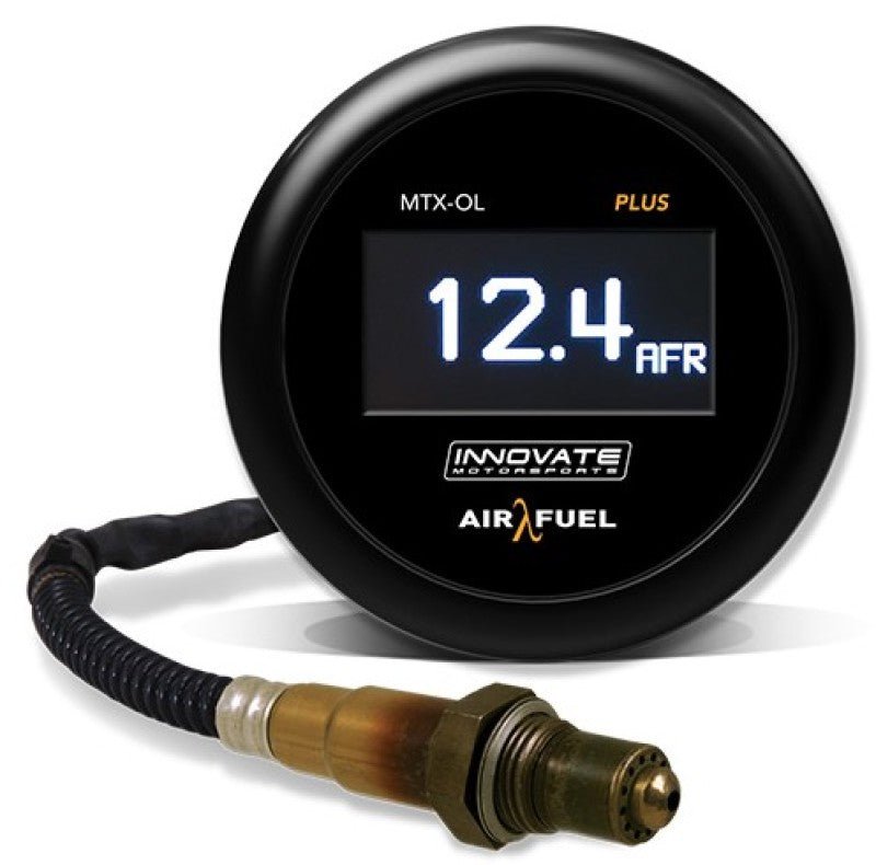 Innovate Motorsports - Innovate MTX - OL PLUS Wideband Digital Air/Fuel Ratio OLED Gauge Kit 8ft w/O2 Sensor - Demon Performance