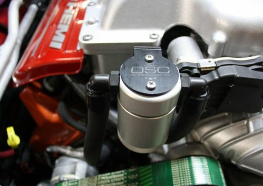 J&L - J&L 15 - 24 Dodge Hellcat/Demon 6.2L Hemi Passenger Side Oil Separator 3.0 - Clear Anodized - Demon Performance