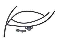 J&L - J&L 16 - 24 Nissan Titan 5.6L Passenger Side Oil Separator 3.0 - Black Anodized - Demon Performance