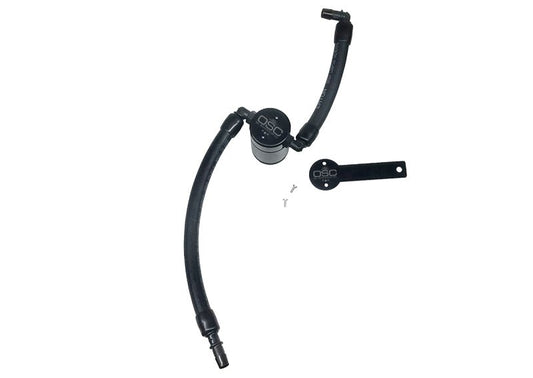 J&L - J&L 2019 - 2024 Dodge Ram 1500 5.7L Oil Separator 3.0 Passenger Side - Black Anodized - Demon Performance