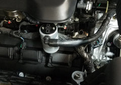 J&L - J&L 2019 - 2024 Dodge Ram 1500 5.7L Oil Separator 3.0 Passenger Side - Clear Anodized - Demon Performance