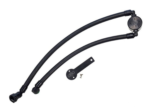 J&L - J&L 2021 - 2024 Ram TRX 6.2L Supercharged Passenger Side Oil Separator 3.0 - Black Anodized - Demon Performance