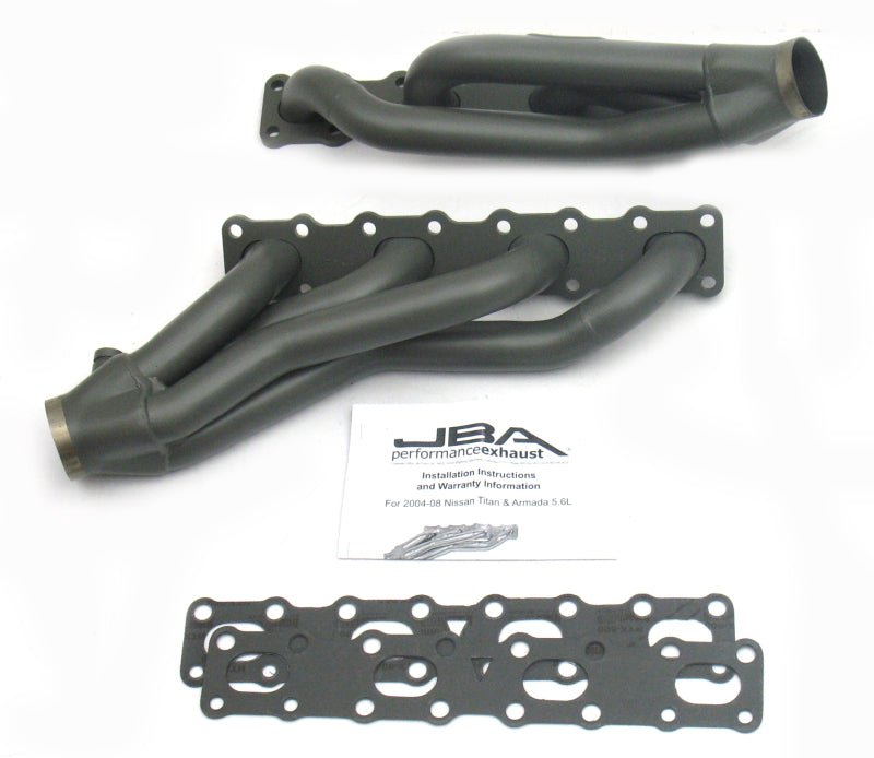 JBA - JBA 04 - 15 Nissan 5.6L VK56DE Oval Port 1 - 5/8in Primary Ti Ctd Cat4Ward Header - Demon Performance