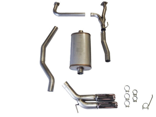 JBA - JBA 04 - 20 Nissan Titan 5.6L 304SS Pass Side Dual Exit Cat - Back Exhaust - Demon Performance