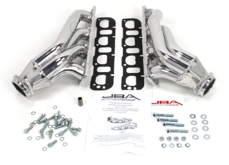 JBA - JBA 05-14 Chrysler 6.1/6.4L HEMI 1 7/8in Primary Silver Ctd Cat4Ward Header - Demon Performance