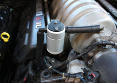 J&L - J&L 05 - 10 Dodge Charger 6.1L Hemi Passenger Side Oil Separator 3.0 - Black Anodized - Demon Performance