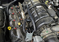 J&L - J&L 05 - 23 Dodge Charger 5.7L Hemi Passenger Side Oil Separator 3.0 - Clear Anodized - Demon Performance