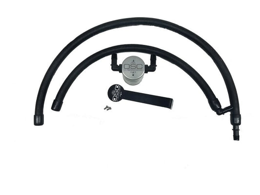 J&L - J&L 09 - 18 Ram 1500 5.7L Passenger Side Oil Separator 3.0 - Clear Anodized - Demon Performance