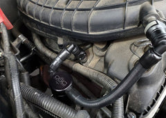 J&L - J&L 11 - 17 Ford Mustang V6 Passenger Side Oil Separator 3.0 V2 - Black Anodized - Demon Performance