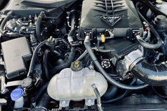 J&L - J&L 15 - 23 Ford Mustang GT/15 - 20 Ford Mustang GT350 Passenger Side Oil Separator 3.0 - Black Anod - Demon Performance