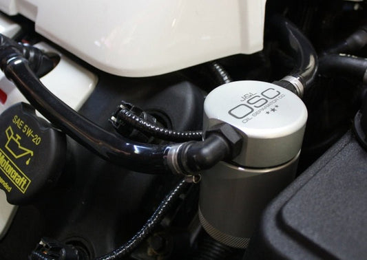 J&L - J&L 2011 - 2017 Mustang GT; 2015 - 2020 GT350 Passenger Side Oil Separator 3.0 - Clear Anodized - Demon Performance