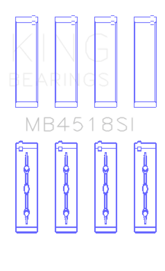 King Engine Bearings - King 11 - 20 Chrysler 300 / Dodge Grand Caravan (Size +0.25mm) Main Bearing Set - Demon Performance