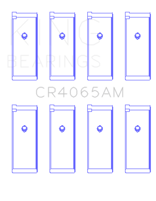 King Engine Bearings - King 91 - 04 Nissan 146CI/2.4L KA24DE L4 / 89 - 97 146CI/2.4L KA24E L4 (Size +1.00) Rod Bearing Set - Demon Performance