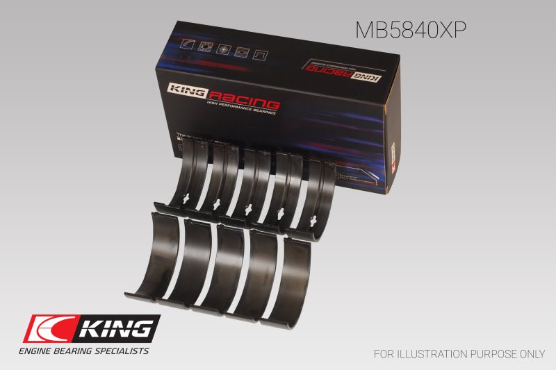 King Engine Bearings - King Chrysler 300 Srt8 (Size 0.26) pMaxBlack Coated Main Bearing Set - Demon Performance