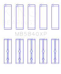 King Engine Bearings - King Chrysler / Dodge Gen 3 Hemi 5.7L/6.1L/6.4L (Size STDX) Crankshaft Main Bearing Set (Set of 5) - Demon Performance