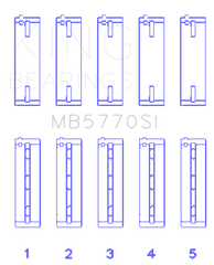 King Engine Bearings - King Nissan / Infiniti VK45 - VK50 - VK56 (Size STD) Main Bearing Set - Demon Performance