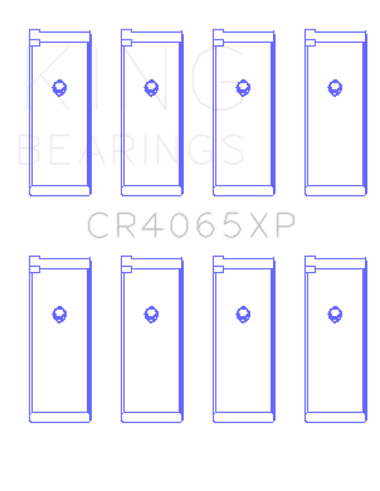 King Engine Bearings - King Nissan KA - 24DE (Size 0.25 Oversized) Performance Rod Bearing Set - Demon Performance