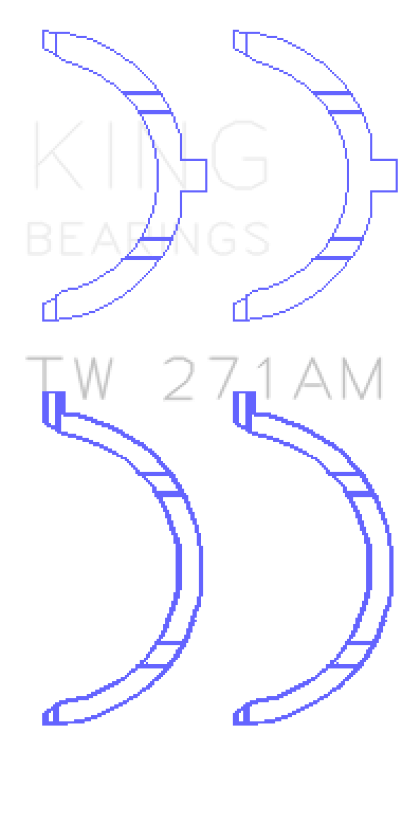 King Engine Bearings - King Nissan VQ20DE/VQ25DD/VQ25DE/VQ30DD/VQ30DE/VQ30DET/VQ35DE Thrust Washer Set - Demon Performance