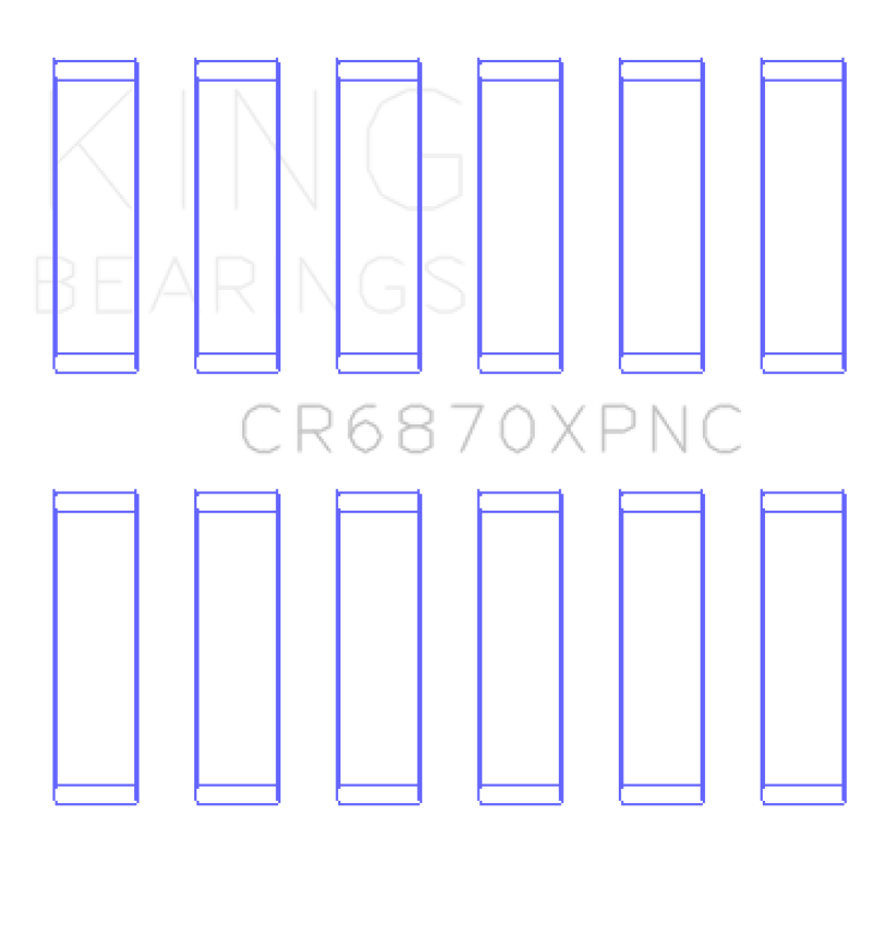 King Engine Bearings - King Nissan VR38DETT (Size STDX) pMaxKote Performance Con Rod Bearing Set - Demon Performance