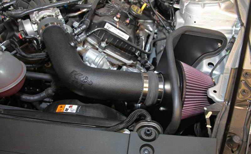 K&N Engineering - K&N 15 - 17 Ford Mustang 3.7L V6 F/I Performance Intake Kit - Demon Performance