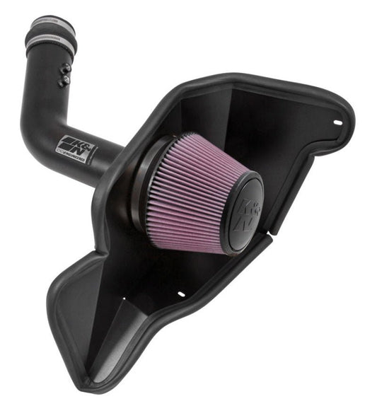 K&N Engineering - K&N 2015 Ford Mustang 3.7L V6 Performance Intake Kit - Demon Performance
