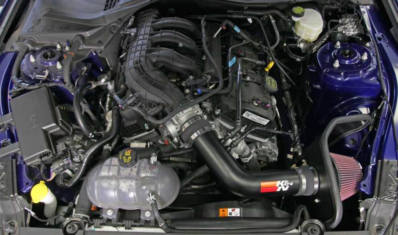 K&N Engineering - K&N 2015 Ford Mustang 3.7L V6 Performance Intake Kit - Demon Performance