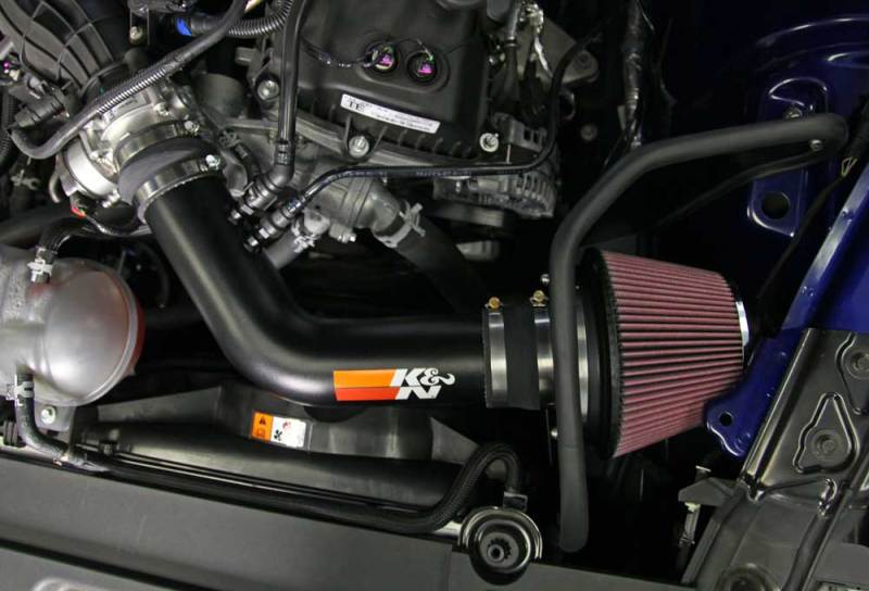 K&N Engineering - K&N 2015 Ford Mustang 3.7L V6 Performance Intake Kit - Demon Performance