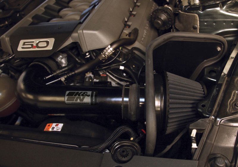 K&N Engineering - K&N 2015 Ford Mustang GT 5.0L V8 Black Performance Intake Kit - Demon Performance