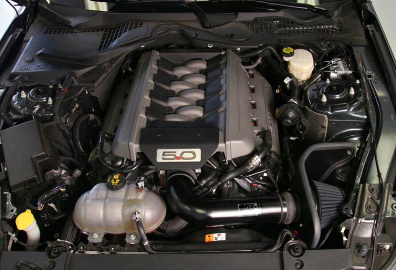 K&N Engineering - K&N 2015 Ford Mustang GT 5.0L V8 Black Performance Intake Kit - Demon Performance