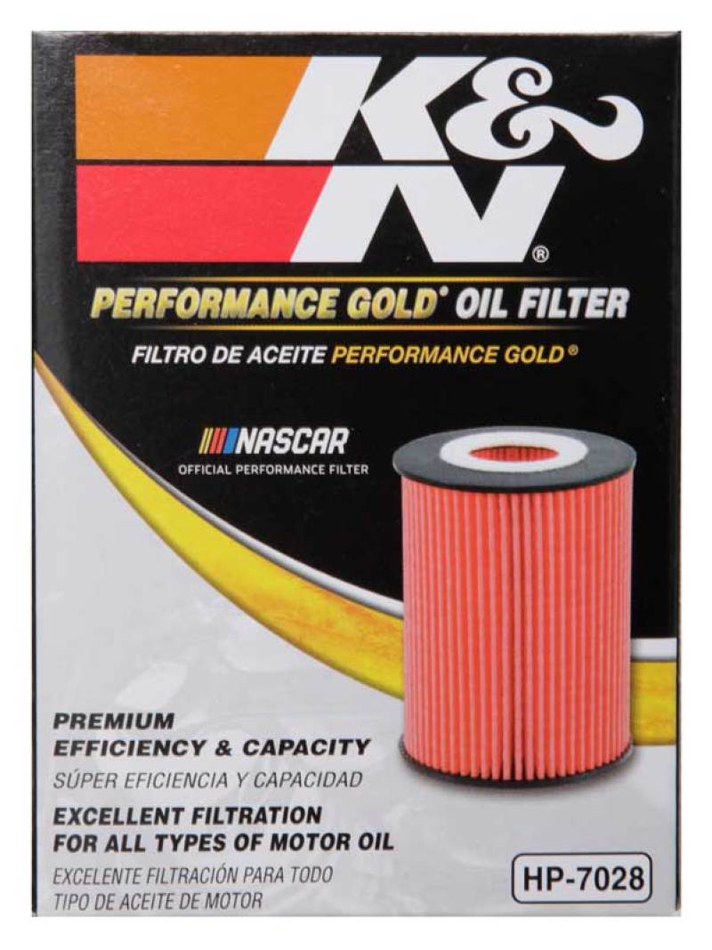 K&N Engineering - K&N Performance Oil Filter for 2010+ Mercedes Benz GLE350D 3.0L V6 DSL 2.75in OD x 3.625in H - Demon Performance