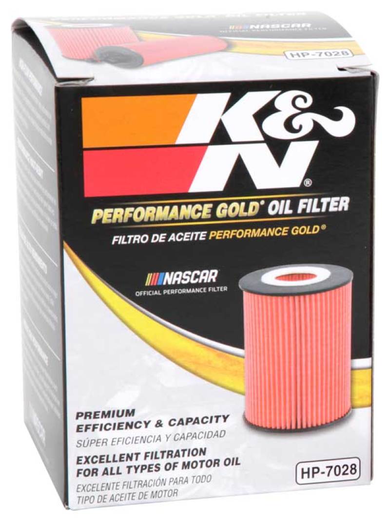 K&N Engineering - K&N Performance Oil Filter for 2010+ Mercedes Benz GLE350D 3.0L V6 DSL 2.75in OD x 3.625in H - Demon Performance