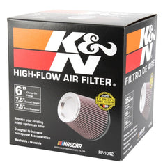 K&N Engineering - K&N Round Tapered Universal Air Filter 6in Flange ID x 7.5in Base OD x 5in Top OD x 6.5in Height - Demon Performance
