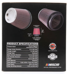 K&N Engineering - K&N Round Tapered Universal Air Filter 6in Flange ID x 7.5in Base OD x 5in Top OD x 6.5in Height - Demon Performance