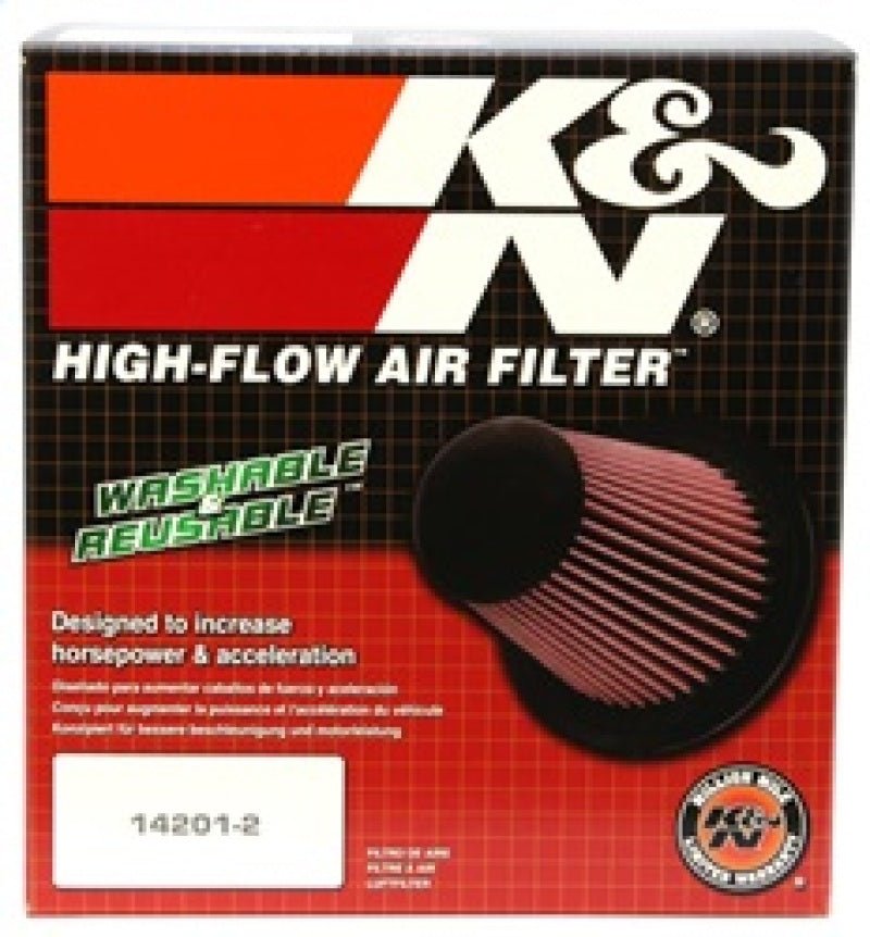K&N Engineering - K&N Universal CarbonFiber Filter 6in Flange / 7 - 1/2in OD - B / 5 - 1/8in OD - T / 5in H - Demon Performance