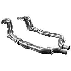 Kooks Headers - Kooks 15+ Mustang 5.0L 4V 2in x 3in SS Headers w/Green Catted OEM Connection Pipe - Demon Performance