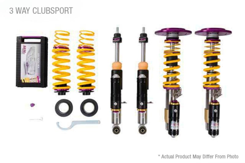 KW - KW Porsche 911 GT3RS 991.2 With OE NoseLift Clubsport Coilover Kit 3 - Way - Demon Performance
