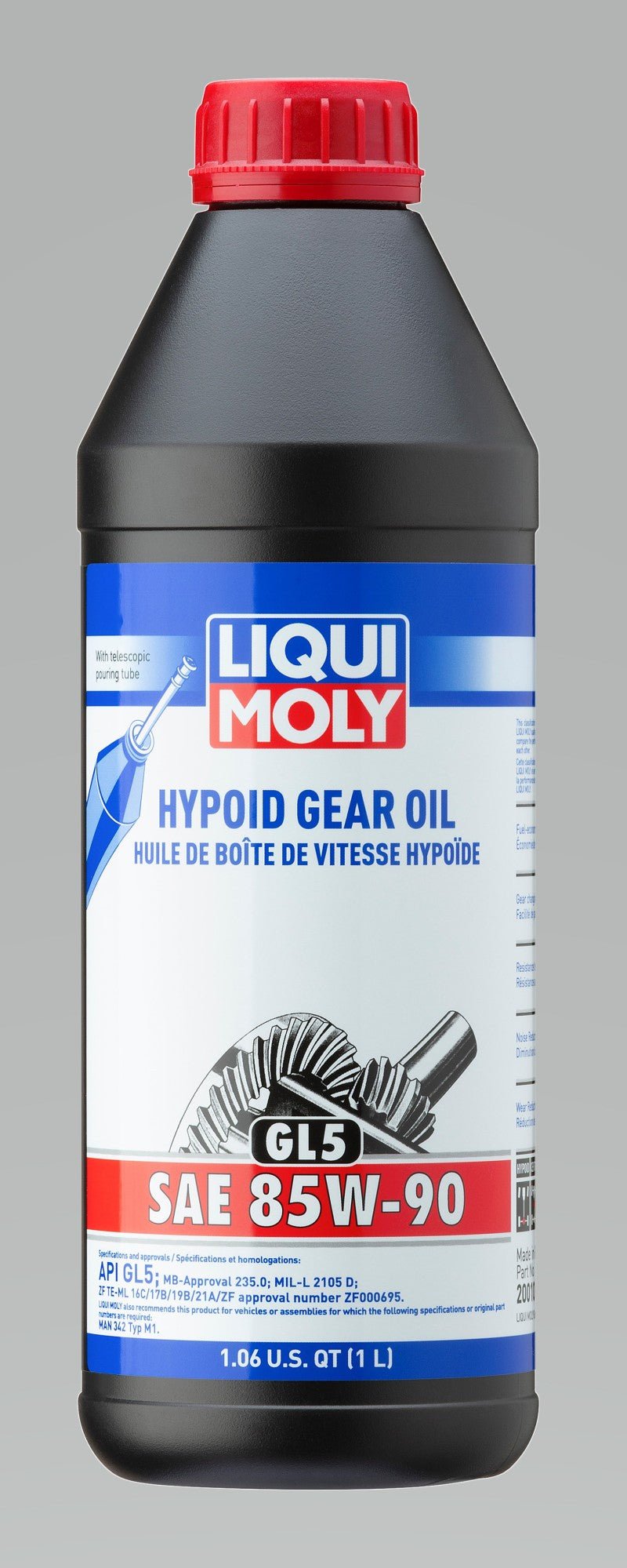 LIQUI MOLY - LIQUI MOLY 1L Hypoid Gear Oil (GL5) SAE 85W90 - Demon Performance