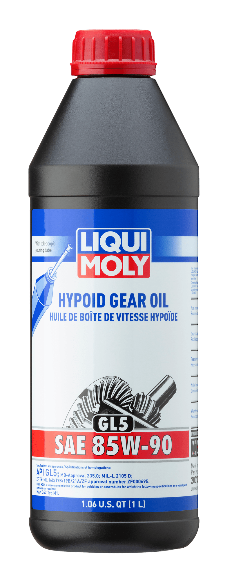 LIQUI MOLY - LIQUI MOLY 1L Hypoid Gear Oil (GL5) SAE 85W90 - Demon Performance