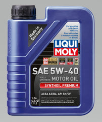 LIQUI MOLY - LIQUI MOLY 1L Synthoil Premium Motor Oil SAE 5W40 - Demon Performance
