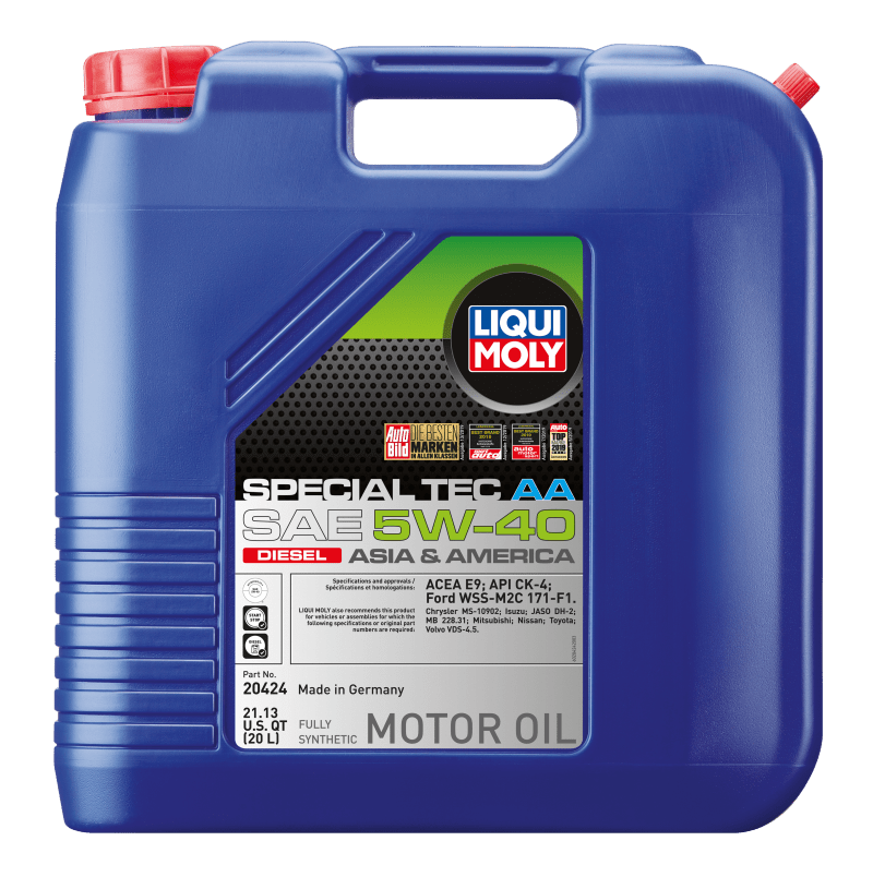 LIQUI MOLY - LIQUI MOLY 20L Special Tec AA Motor Oil SAE 5W40 Diesel - Demon Performance