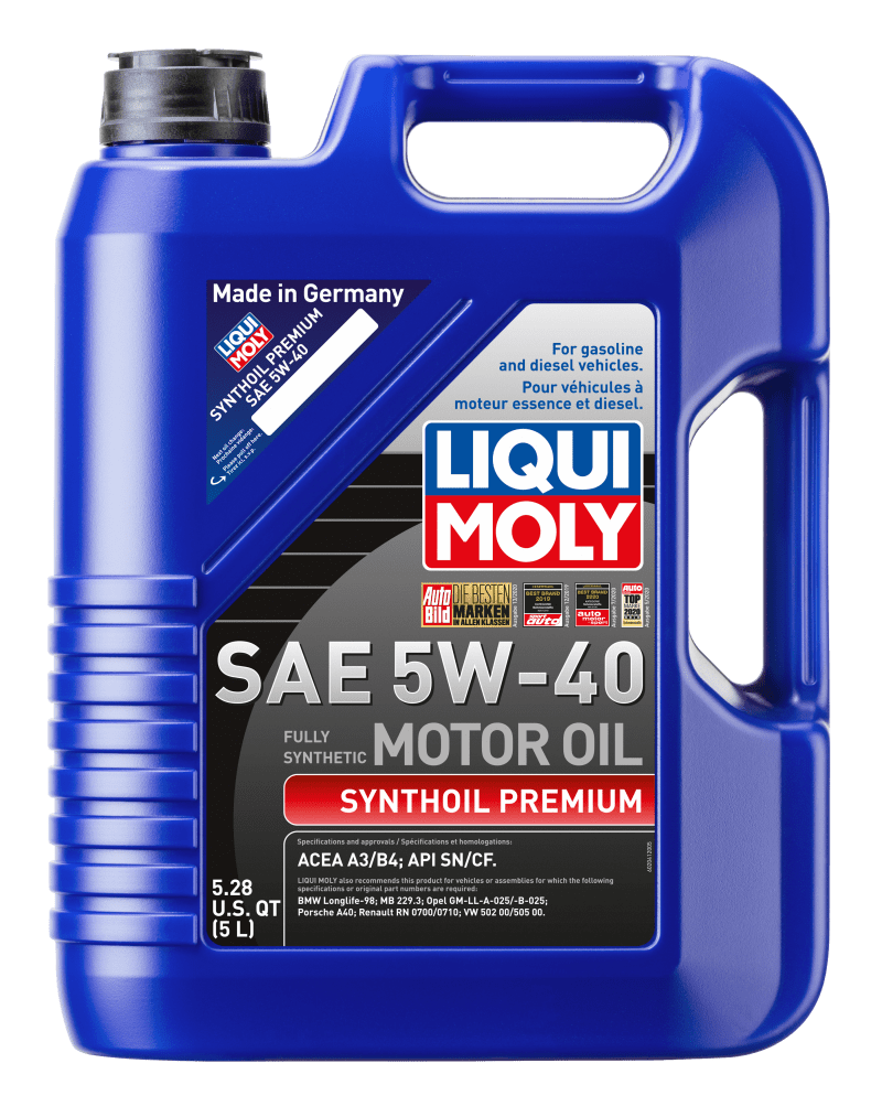 LIQUI MOLY - LIQUI MOLY 5L Synthoil Premium Motor Oil SAE 5W40 - Demon Performance