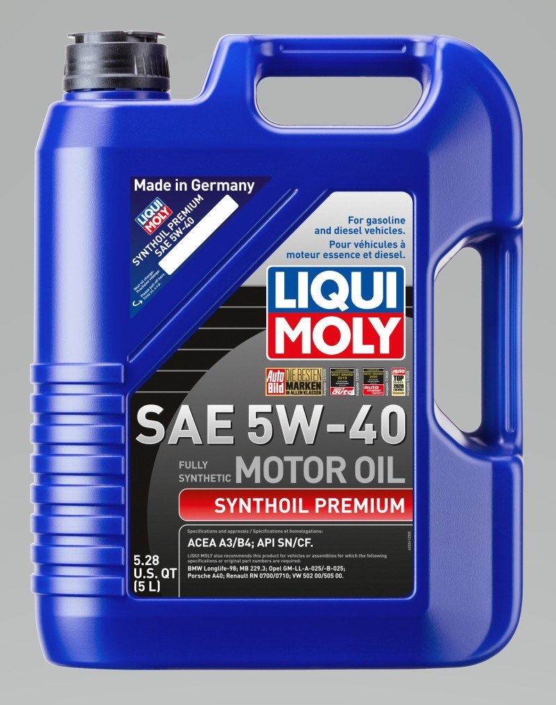 LIQUI MOLY - LIQUI MOLY 5L Synthoil Premium Motor Oil SAE 5W40 - Demon Performance