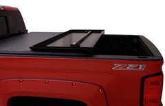 LUND - Lund 04 - 15 Nissan Titan (5.5ft. Bed) Hard Fold Tonneau Cover w/Bracket Kit - Black - Demon Performance