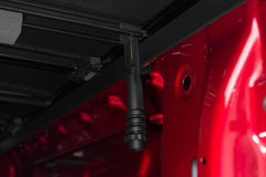 LUND - Lund 04 - 15 Nissan Titan (5.5ft. Bed) Hard Fold Tonneau Cover w/Bracket Kit - Black - Demon Performance