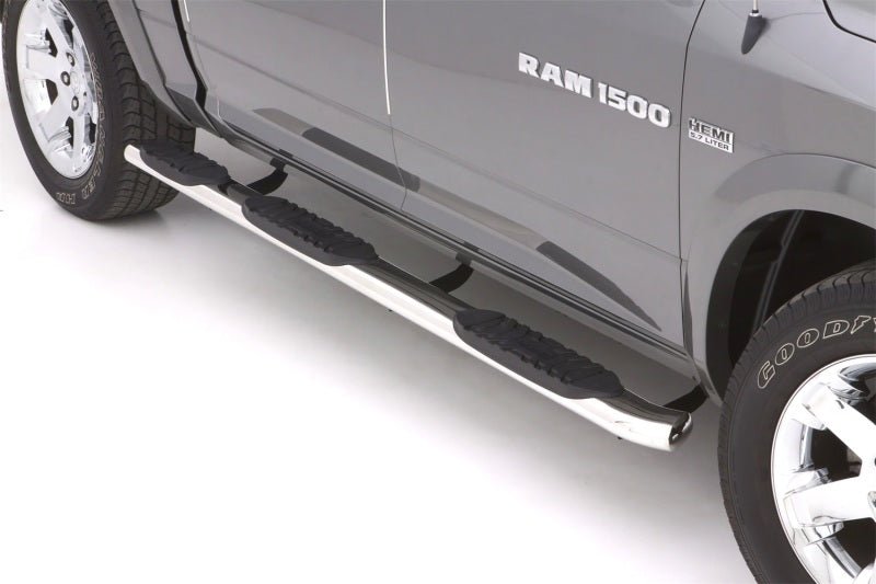 LUND - Lund 09-17 Dodge Ram 1500 Crew Cab (5.5ft. Bed) 5in. Oval WTW SS Nerf Bars - Polished - Demon Performance
