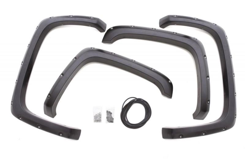 LUND - Lund 09-17 Dodge Ram 1500 RX-Rivet Style Textured Elite Series Fender Flares - Black (4 Pc.) - Demon Performance