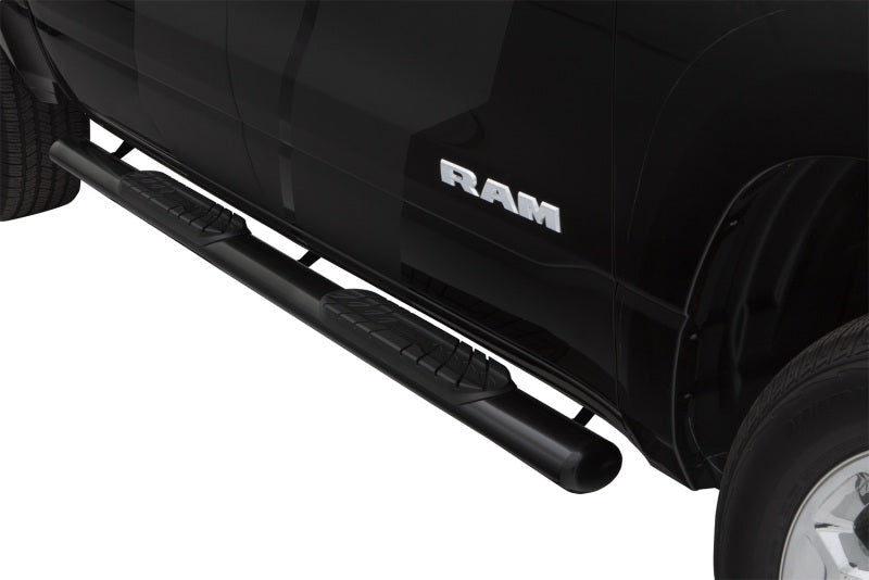 LUND - Lund 10-17 Dodge Ram 2500 Crew Cab 4in. Oval Straight Steel Nerf Bars - Black - Demon Performance